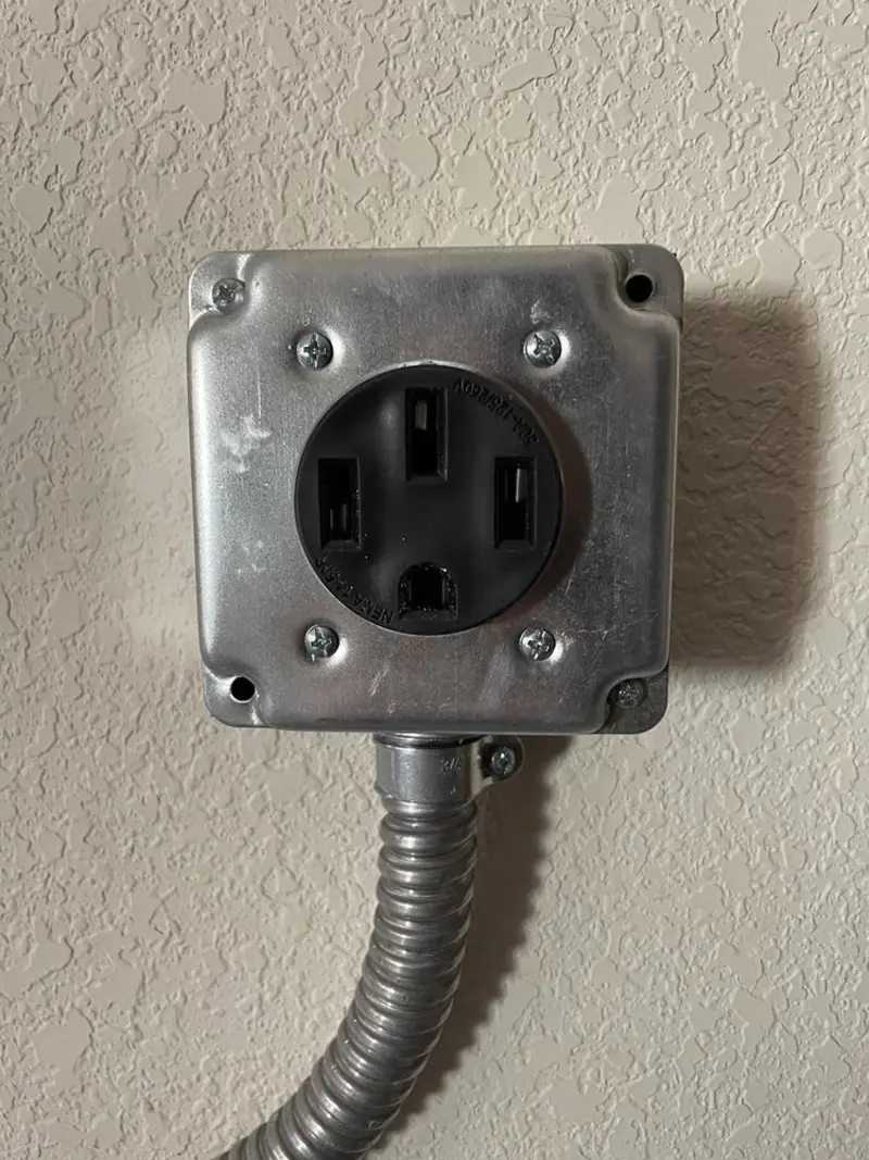 NEMA 14-50 outlet installed for Electrical Panel Upgrade in South El Monte